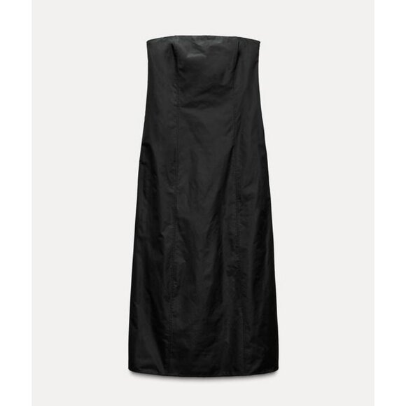 ZARA Strapless Black Dress Size S NWT - Picture 5 of 6
